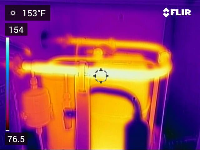 FLIR thermal scan showing thermal anomaly